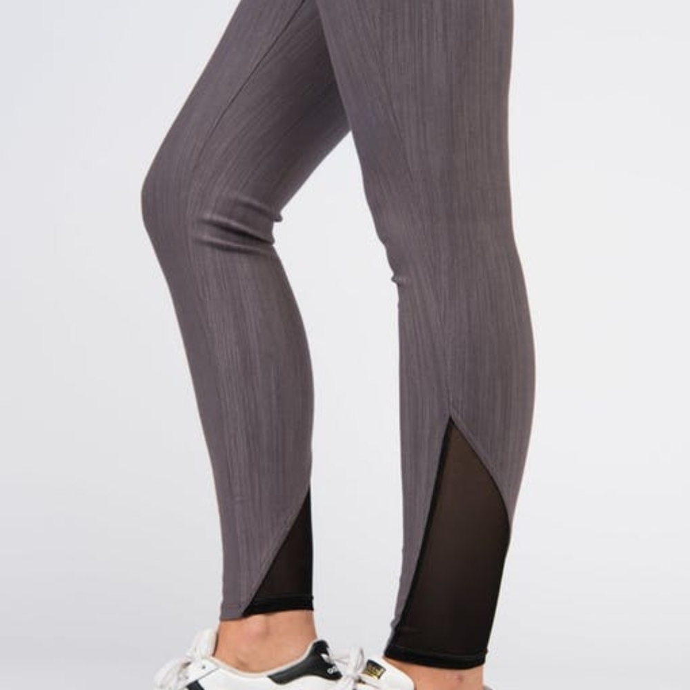 Agnes and Dora Knit Jegging Mesh Charcoal - Picture 2 of 6